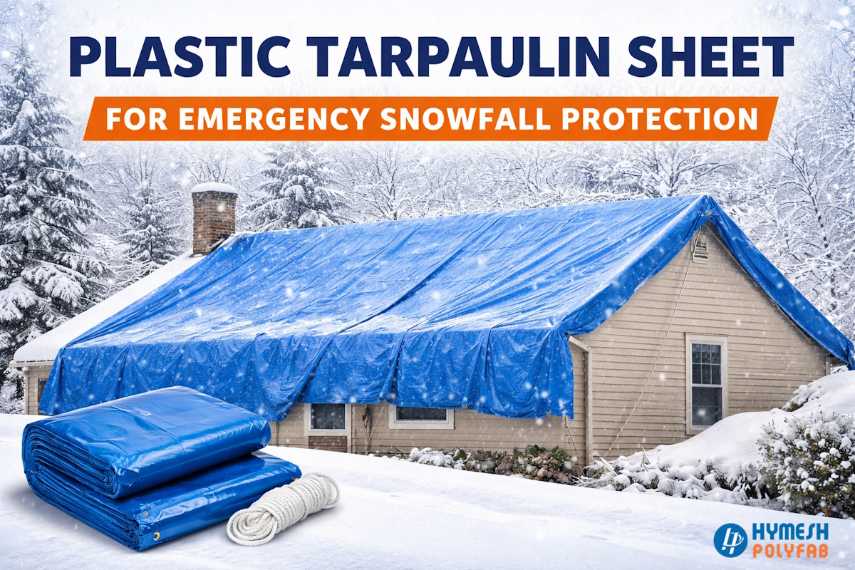 plastic tarpaulin sheet for emergency snowfall protection