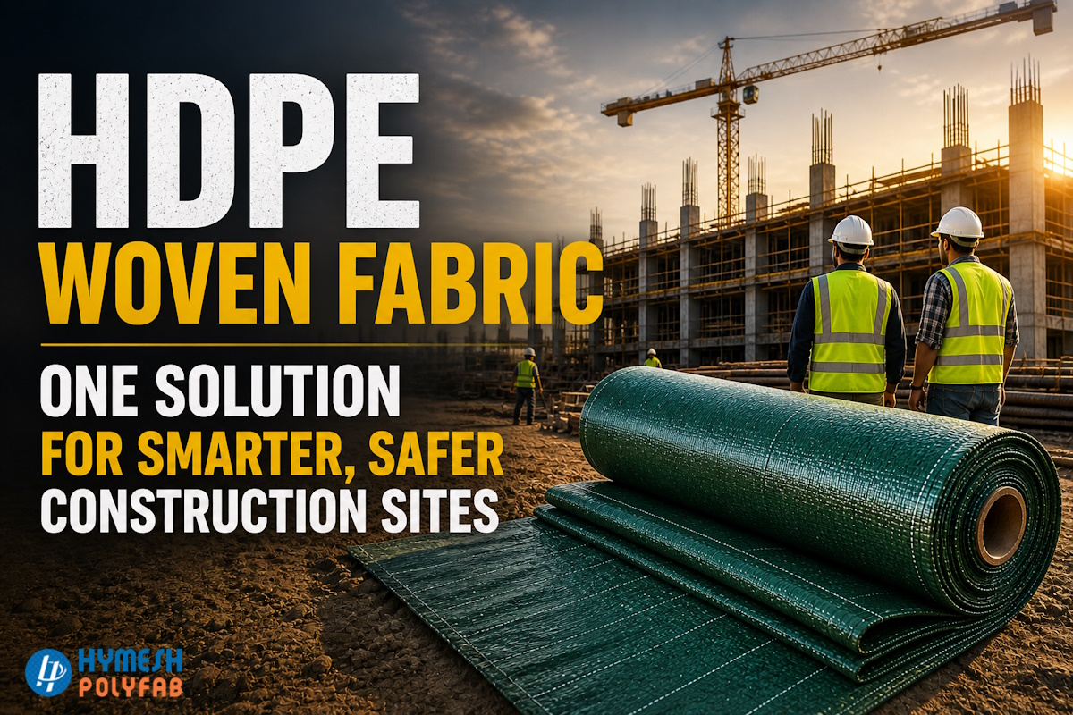 HDPE woven fabric in construction